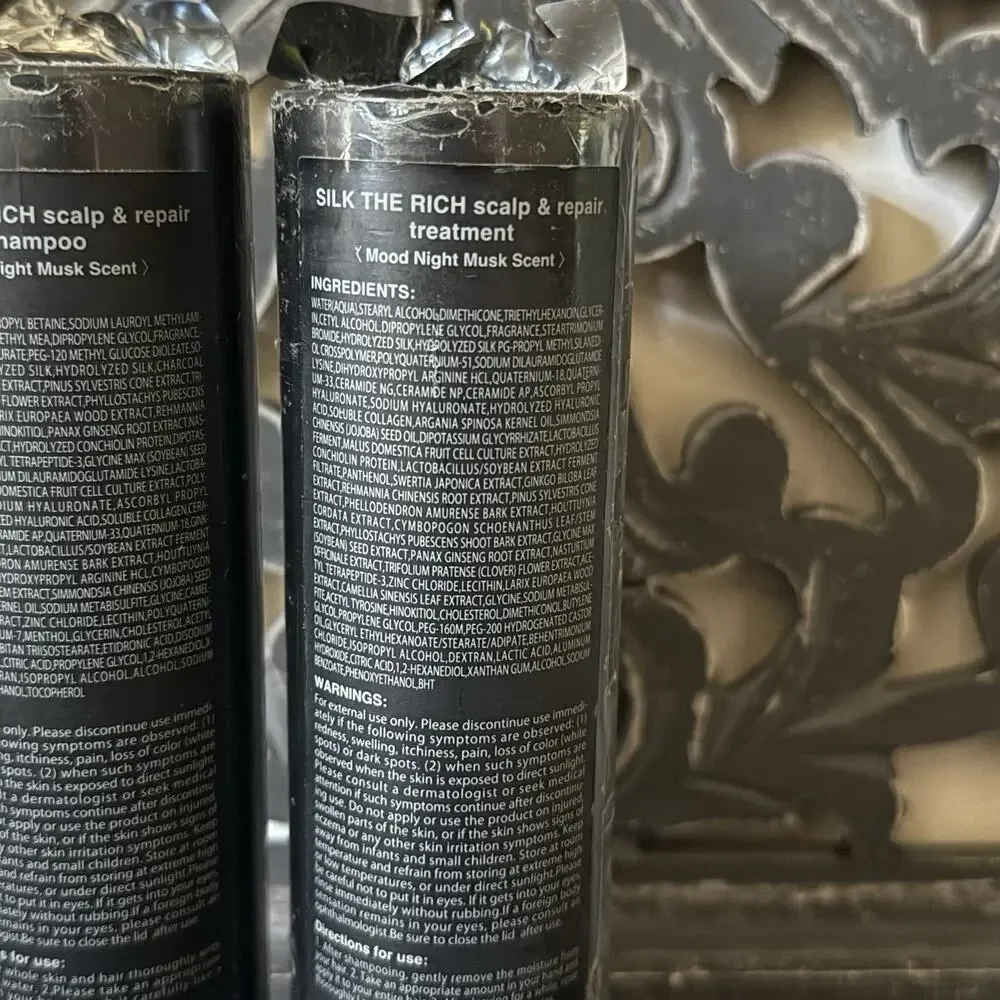Silk The Rich Shampoo & Treatment Set Bundle 250ml Japan Scalp Repair Musk NEW